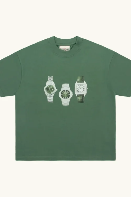 Watch T Shirt Green