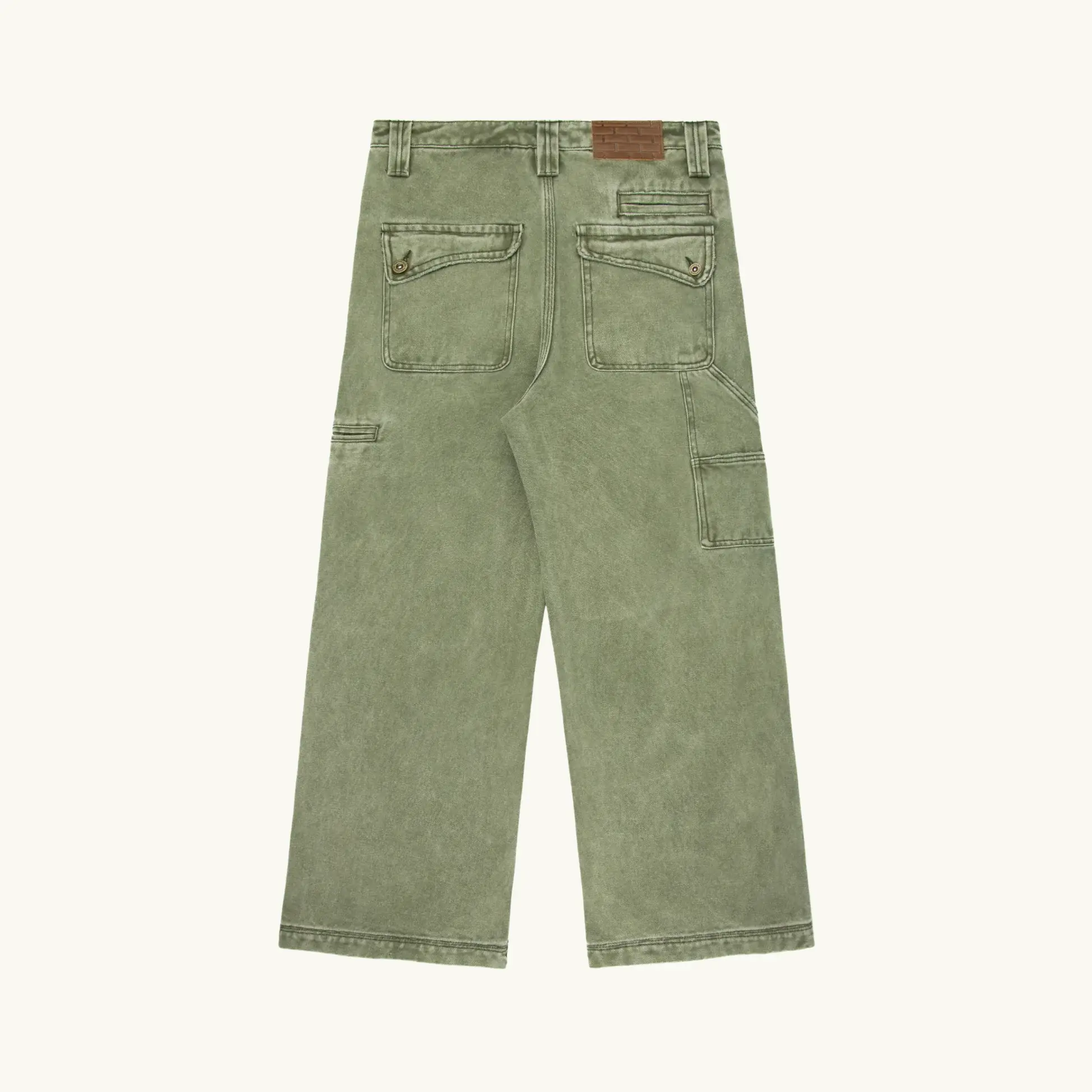 Experiment Five Double Knee Carpenter Pants Green - Image 2